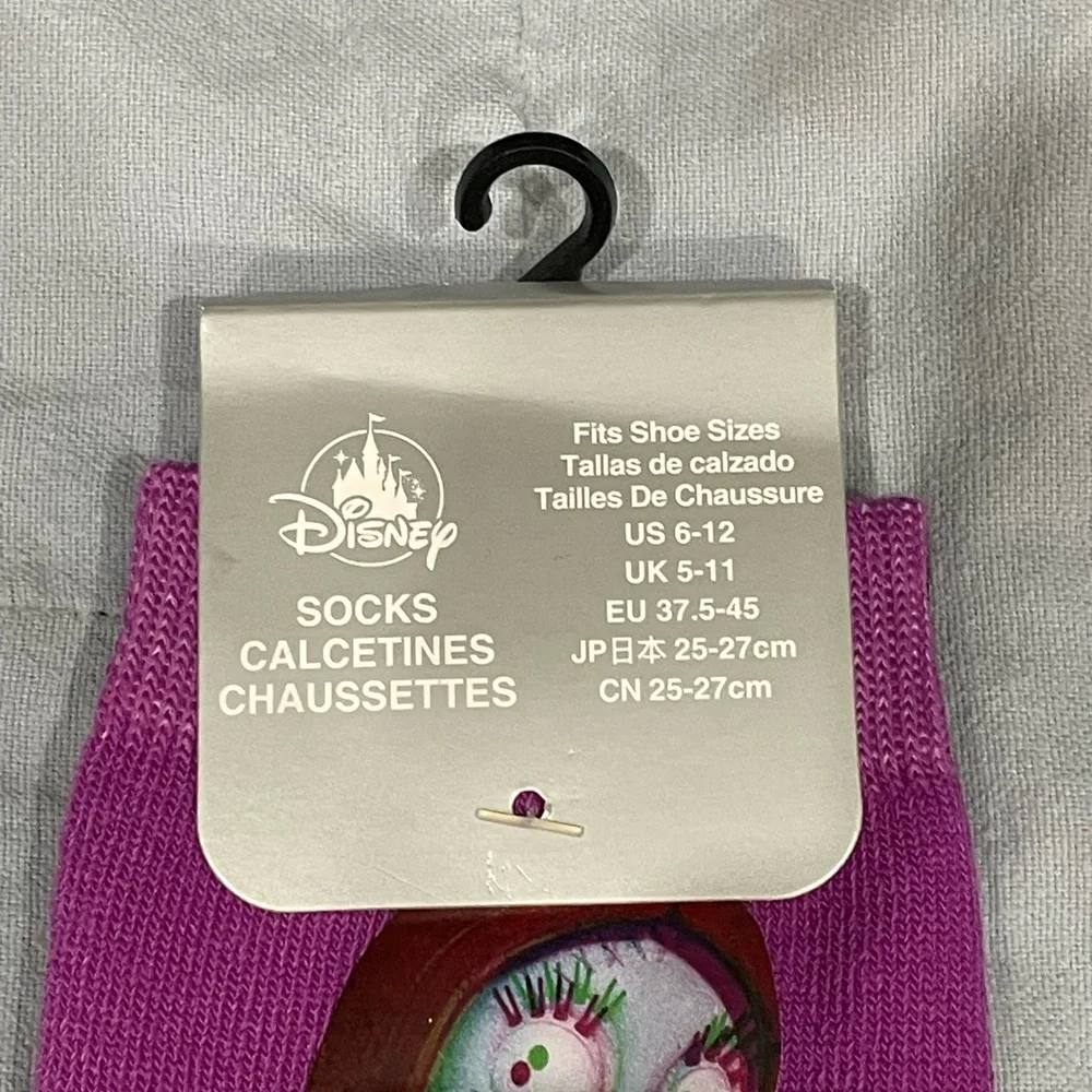 NEW Disney Parks Nightmare Before Christmas Jack & Sally Socks Adult‎ Sz 6-12